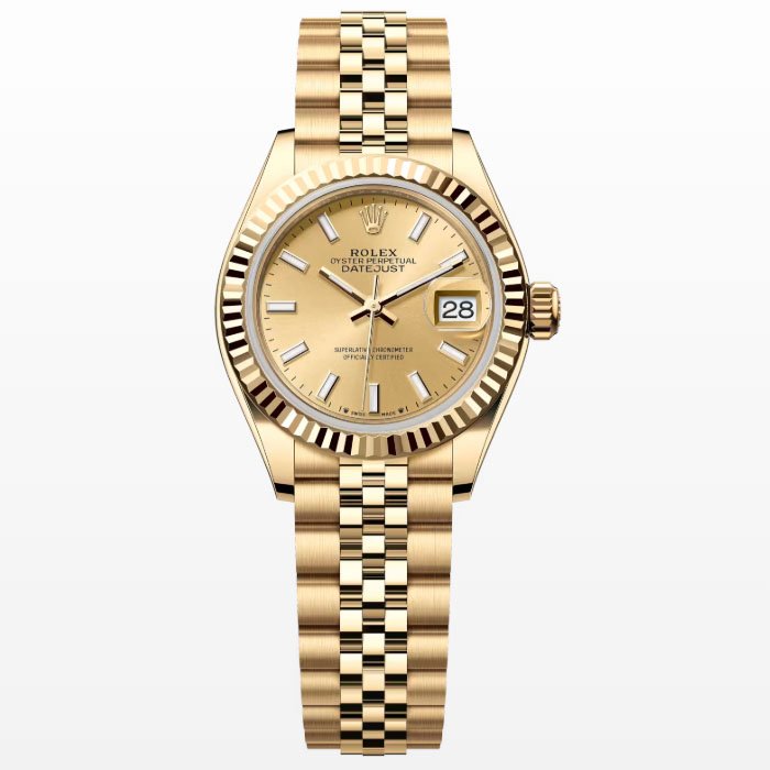 Rolex Lady-Datejust Oyster, 28 mm, yellow gold Reference Women Watch