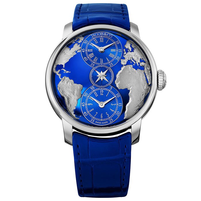 Jacob & Co. The World Is Yours Dual Time Zone Blue