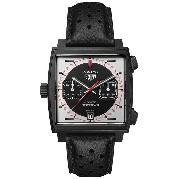 TAG Heuer Monaco Chronograph Stopwatch Automatic Chronograph, 39 mm, Titanium  Men Watch