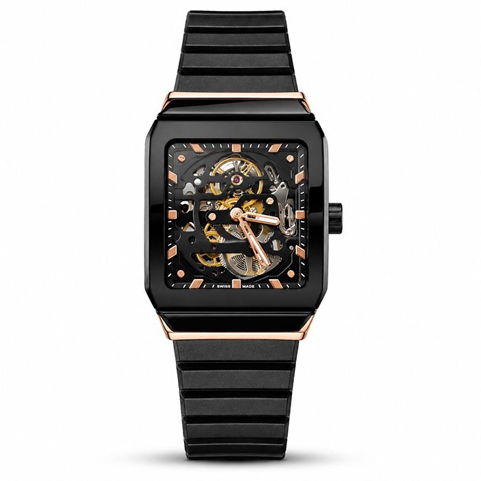 RADO Anatom Unisex Automatic Black Dial Analog Rubber Watch R10206109
