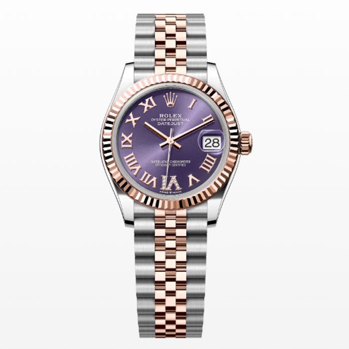 ROLEX Datejust 28 Oyster, 28 mm, Oystersteel and Everose gold Women Watch